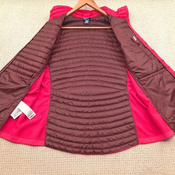 Eddie Bauer Stormdown 800 Goose Down Puffer Vest Full Zip Red Womens XL Tall - Picture 3 of 9